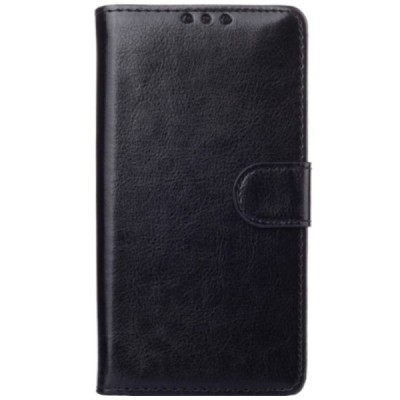 LG G4 (H815) atverčiamas juodas odinis dėklas - piniginė / Priedai.lt