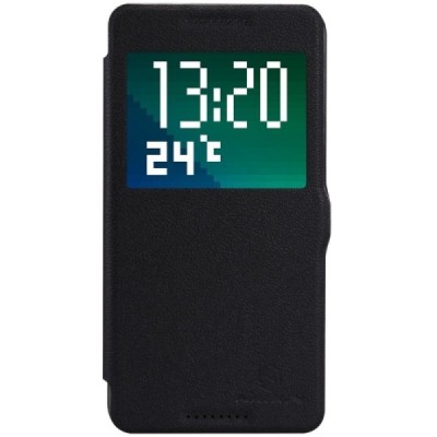 HTC Desire 820 „Nillkin“ Fresh atvēramais melns maciņš / Vacins.lv