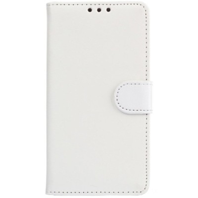 LG G4 (H815) atverčiamas baltas odinis dėklas - piniginė / Priedai.lt