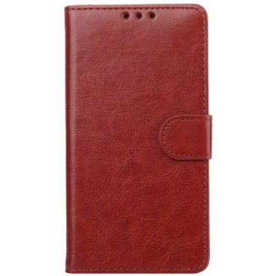 LG G4 (H815) atverčiamas rudas odinis dėklas - piniginė / Priedai.lt