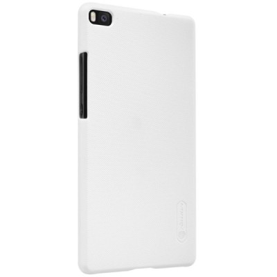 Huawei P8 Nillkin Frosted Shield balts plastmasas apvalks + ekrāna aizsargplēve / Vacins.lv