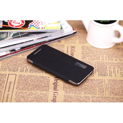 „ROCK“ Elegant HTC One mini atverčiamas juodas dėklas / Priedai.lt