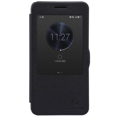 Huawei Honor 4X „Nillkin“ Fresh atvēramais melns maciņš / Vacins.lv