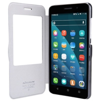 Huawei Honor 4X „Nillkin“ Fresh atvēramais melns maciņš / Vacins.lv