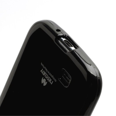 Samsung Galaxy S4 juodas Mercury kieto silikono (TPU) dėklas / Priedai.lt
