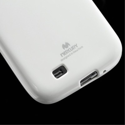 Samsung Galaxy S4 Mercury balts cieta silikona (TPU) apvalks / vacins.lv