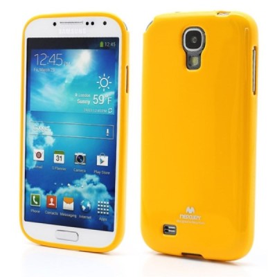 Samsung Galaxy S4 geltonas Mercury kieto silikono (TPU) dėklas / Priedai.lt