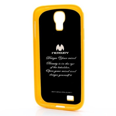 Samsung Galaxy S4 geltonas Mercury kieto silikono (TPU) dėklas / Priedai.lt