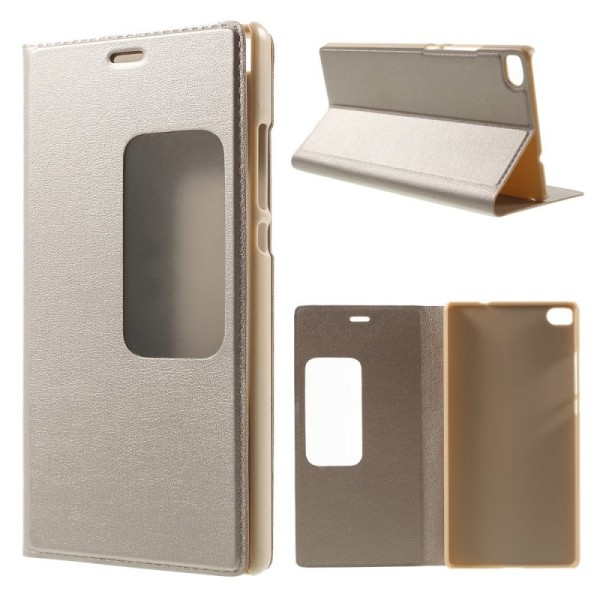 „Smart Window“ atverčiamas dėklas - auksinis (P8)