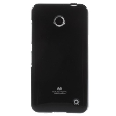 Nokia Lumia 630 (635) Mercury melns cieta silikona (TPU) apvalks / vacins.lv