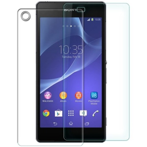 „Nillkin“ 9H Tempered Glass apsauginis ekrano stiklas 0.33 mm + nugarėlės plėvelė (Xperia Z2)