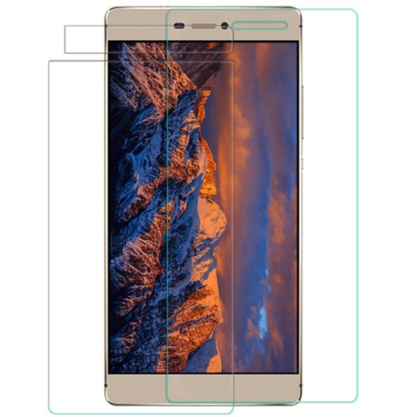 „Nillkin“ 9H Tempered Glass ekrāna aizsargstikls 0.33 mm + aizsargplēve aizmugurējām vāciņam (P8)