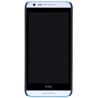 HTC Desire 620 Nillkin Frosted Shield melns plastmasas apvalks + ekrāna aizsargplēve / Vacins.lv