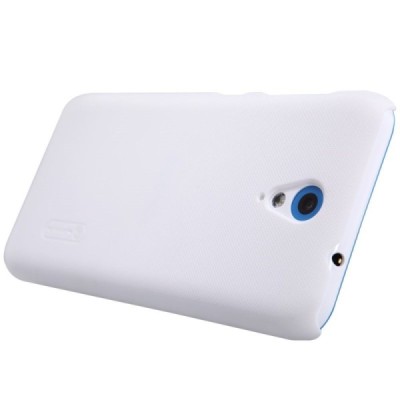 HTC Desire 620 Nillkin Frosted Shield balts plastmasas apvalks + ekrāna aizsargplēve / Vacins.lv