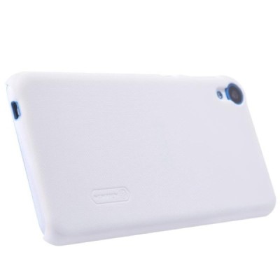 HTC Desire 820 Nillkin Frosted Shield balts plastmasas apvalks + ekrāna aizsargplēve / Vacins.lv