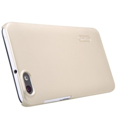 Huawei Honor 4X Nillkin Frosted Shield zelta plastmasas apvalks + ekrāna aizsargplēve / Vacins.lv