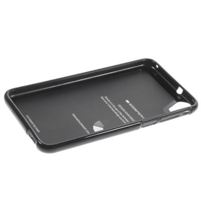 HTC Desire 820 juodas Mercury kieto silikono (TPU) dėklas / Priedai.lt