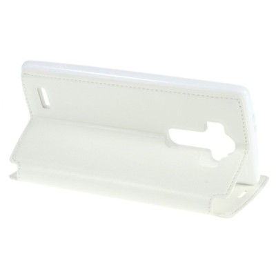 Roar Noble atverčiamas LG G4 H815 baltas odinis dėklas / Priedai.lt