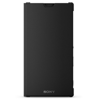 Oficiāls Sony Xperia T3 Style Cover Stand melns atvērams maciņš SCR16 / Vacins.lv