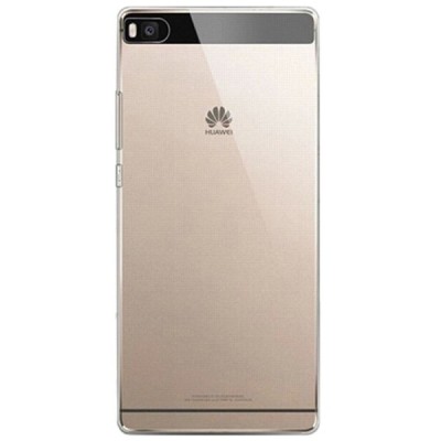 Huawei P8 skaidrus (permatomas) kieto silikono TPU ploniausias pasaulyje bespalvis dėklas / Priedai.lt