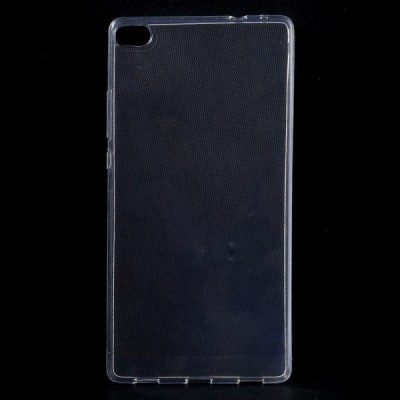 Huawei P8 skaidrus (permatomas) kieto silikono TPU ploniausias pasaulyje bespalvis dėklas / Priedai.lt