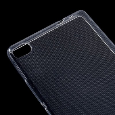 Huawei P8 skaidrus (permatomas) kieto silikono TPU ploniausias pasaulyje bespalvis dėklas / Priedai.lt