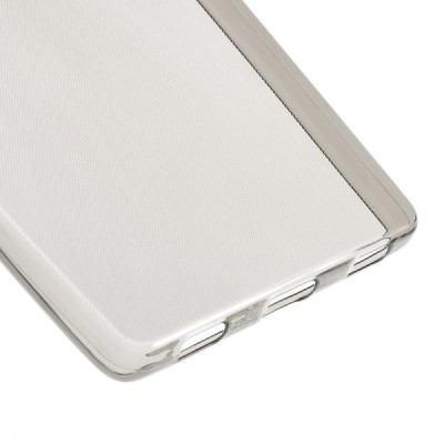Huawei P8 skaidrus (permatomas) kieto silikono TPU ploniausias pasaulyje pilkas dėklas / Priedai.lt