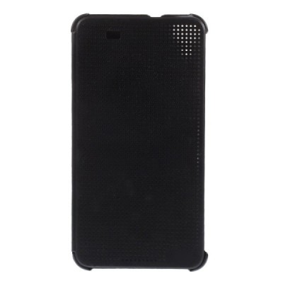 HTC Desire 820 Smart Dot View atvērams melns maciņš / Vacins.lv