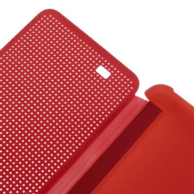 HTC Desire 820 Smart Dot View atvērams sarkans maciņš / Vacins.lv