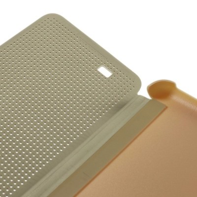 HTC Desire 820 Smart Dot View atvērams zelta maciņš / Vacins.lv