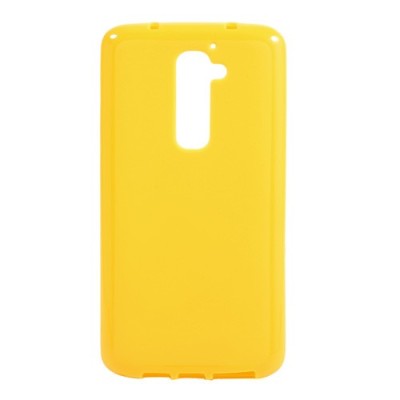 LG G2 Jelly Case dzeltens cieta silikona (TPU) futrālis / Vacins.lv
