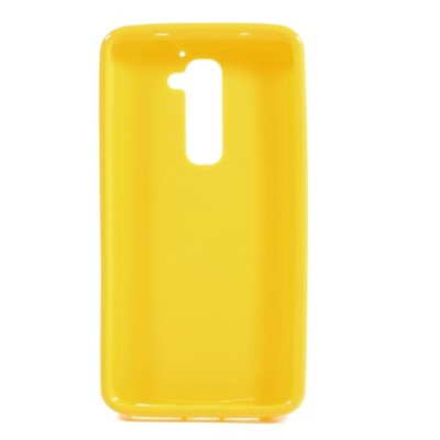 LG G2 Jelly Case dzeltens cieta silikona (TPU) futrālis / Vacins.lv