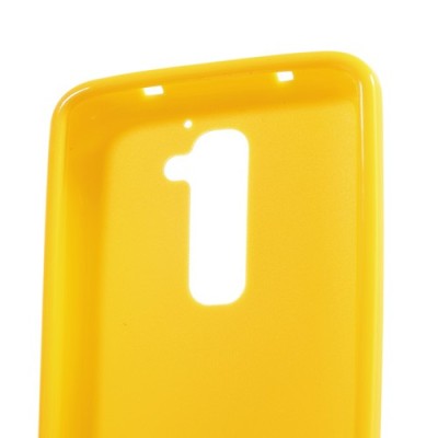 LG G2 Jelly Case dzeltens cieta silikona (TPU) futrālis / Vacins.lv