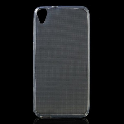 HTC Desire 820 skaidrus (permatomas) kieto silikono TPU ploniausias pasaulyje bespalvis dėklas / Priedai.lt