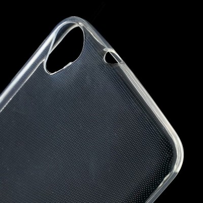 HTC Desire 820 skaidrus (permatomas) kieto silikono TPU ploniausias pasaulyje bespalvis dėklas / Priedai.lt