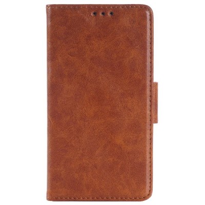 Microsoft Lumia 640 XL atvēramais ādas brūns maciņš (maks) / Vacins.lv