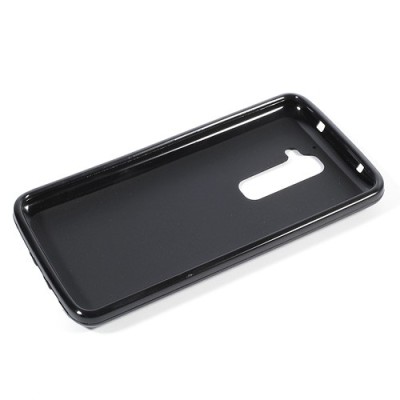 LG G2 Jelly Case melns cieta silikona (TPU) futrālis / Vacins.lv