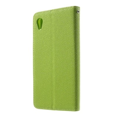 Sony Xperia M4 Aqua MLT atverčiamas žalias dėklas - knygutė / Priedai.lt