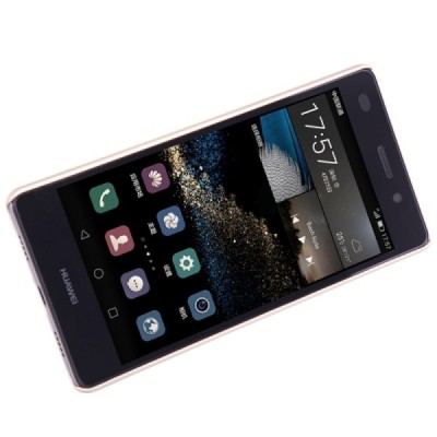 Huawei P8 Lite Nillkin Frosted Shield auksinis plastikinis dėklas + apsauginė ekrano plėvelė / Priedai.lt