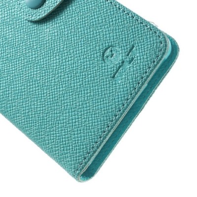 Sony Xperia M4 Aqua MLT atverčiamas šviesiai mėlynas dėklas - knygutė / Priedai.lt