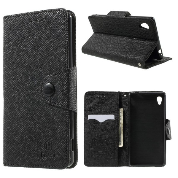 „MLT“ atverčiamas dėklas - juodas (Xperia M4 Aqua)