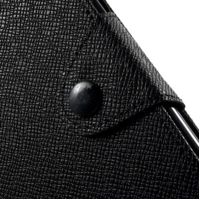 Sony Xperia M4 Aqua MLT atverčiamas juodas dėklas - knygutė / Priedai.lt