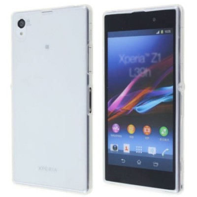 Sony Xperia M4 Aqua dzidrs (caurspīdīgs) cieta silikona TPU pasaulē planākais apvalks / Vacins.lv