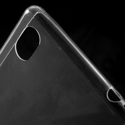 Sony Xperia M4 Aqua dzidrs (caurspīdīgs) cieta silikona TPU pasaulē planākais apvalks / Vacins.lv