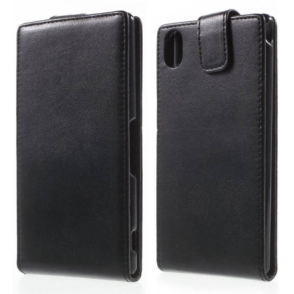 Klasikinis atverčiamas dėklas - juodas (Xperia M4 Aqua)