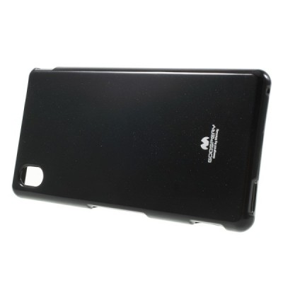 Sony Xperia M4 Aqua Mercury melns cieta silikona (TPU) apvalks / vacins.lv