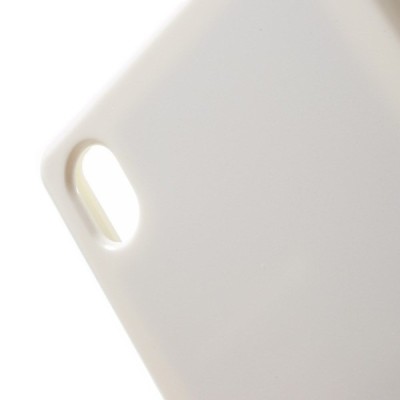 Sony Xperia M4 Aqua Mercury balts cieta silikona (TPU) apvalks / vacins.lv