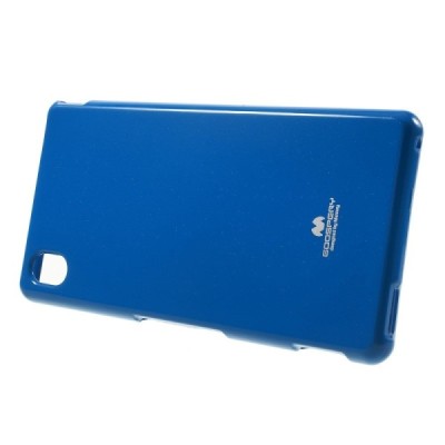 Sony Xperia M4 Aqua tamsiai mėlynas Mercury kieto silikono (TPU) dėklas / Priedai.lt