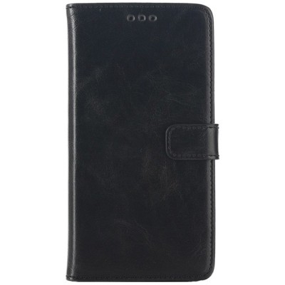 Sony Xperia Z3+ (Pluss) atvēramais ādas melns retro maciņš (maks) / Vacins.lv