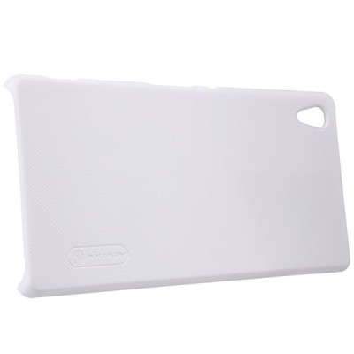 Sony Xperia Z3+ Plius Nillkin Frosted Shield baltas plastikinis dėklas + apsauginė ekrano plėvelė / Priedai.lt